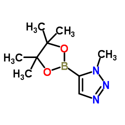 1-甲基-5-(4,4,5,5-四甲基-1,3,2-二噁硼烷-2-基)-1H-1,2,3-噻唑结构式