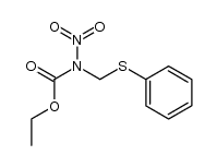 N-carboethoxy-N-nitroaminomethyl phenyl sulfide结构式