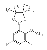 2-(3,5-Difluoro-2-methoxyphenyl)-4,4,5,5-tetramethyl-1,3,2-dioxaborolane structure