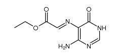 (4-amino-6-oxo-1,6-dihydro-pyrimidin-5-ylimino)-acetic acid ethyl ester结构式