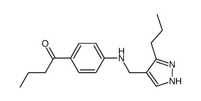 1-{4-[(3-Propyl-1H-pyrazol-4-ylmethyl)-amino]-phenyl}-butan-1-one Structure