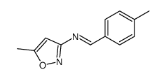 N-(5-methyl-1,2-oxazol-3-yl)-1-(4-methylphenyl)methanimine结构式