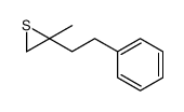 2-methyl-2-(2-phenylethyl)thiirane结构式