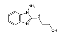 Ethanol, 2-[(1-amino-1H-benzimidazol-2-yl)amino]- (9CI) Structure