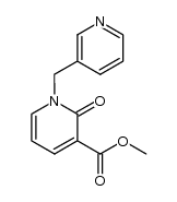 methyl 2-oxo-1-(pyridin-3-ylmethyl)-1,2-dihydropyridine-3-carboxylate结构式