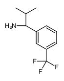 (R)-2-Methyl-1-(3-(trifluoromethyl)phenyl)propan-1-amine structure