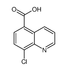 8-chloroquinoline-5-carboxylic acid结构式