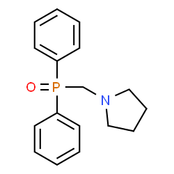 1-((Diphenylphosphoryl)methyl)pyrrolidine结构式