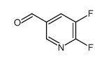 5,6-difluoropyridine-3-carbaldehyde Structure