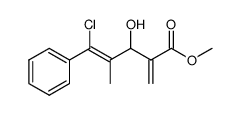 methyl (Z)-5-chloro-3-hydroxy-4-methyl-2-methylene-5-phenylpent-4-enoate结构式