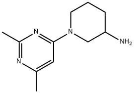 1-(2,6-dimethylpyrimidin-4-yl)piperidin-3-amine Structure
