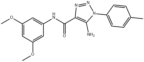 5-amino-N-(3,5-dimethoxyphenyl)-1-(4-methylphenyl)-1H-1,2,3-triazole-4-carboxamide Structure