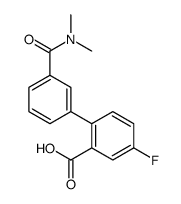 2-[3-(dimethylcarbamoyl)phenyl]-5-fluorobenzoic acid结构式