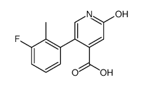 5-(3-fluoro-2-methylphenyl)-2-oxo-1H-pyridine-4-carboxylic acid结构式