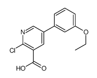 2-chloro-5-(3-ethoxyphenyl)pyridine-3-carboxylic acid Structure