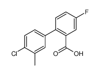 2-(4-chloro-3-methylphenyl)-5-fluorobenzoic acid Structure