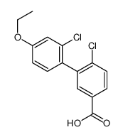 4-chloro-3-(2-chloro-4-ethoxyphenyl)benzoic acid Structure