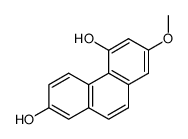 4,7-dihydroxy-2-methoxy-9,10-dihydrophenanthrene结构式