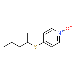 Pyridine, 4-[(1-methylbutyl)thio]-, 1-oxide (9CI)结构式