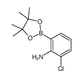 2-chloro-6-(4,4,5,5-tetramethyl-1,3,2-dioxaborolan-2-yl)aniline picture