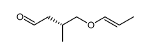 (RS)-3-Methyl-4-(((E/Z)-prop-1-enyl)oxy)butanal Structure