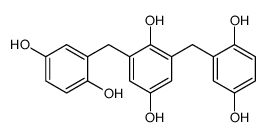 2,6-bis[(2,5-dihydroxyphenyl)methyl]benzene-1,4-diol结构式