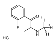 2-Fluoroephedrone-d3 Hydrochloride结构式