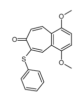 6-phenylthio-1,4-dimethoxy-7H-benzocyclohepten-6-one Structure