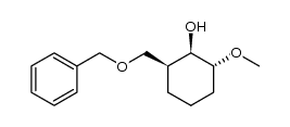 c-2-[(benzyloxy)methyl]-t-6-methoxy-r-1-cyclohexanol结构式