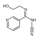 N-cyano-N'-(2-hydroxyethyl)pyridine-3-carboximidamide Structure