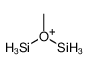 methyl(disilyl)oxidanium Structure