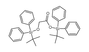 tert-butyldiphenylsilyl 2-((tert-butyldiphenylsilyl)oxy)acetate Structure