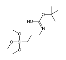 tert-butyl N-(3-trimethoxysilylpropyl)carbamate结构式