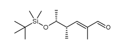 (4S,5R,E)-5-(((tert-butyl)dimethylsilyl)oxy)-2,4-dimethylhex-2-enal Structure