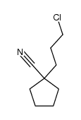 1-(3-chloropropyl)cyclopentanecarbonitrile结构式