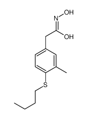 2-[4-(Butylthio)-3-methylphenyl]acetohydroxamic acid structure