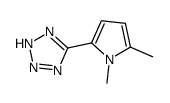 5-(1,5-dimethyl-1H-pyrrol-2-yl)-1H-tetrazole(SALTDATA: FREE) Structure