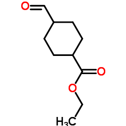 Ethyl 4-formylcyclohexanecarboxylate structure