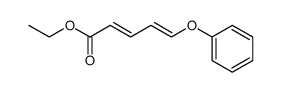 5-Phenoxy-pentadien-(2.4)-saeure-(1)-ethylester结构式