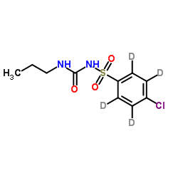 4-Chloro-N-(propylcarbamoyl)(2H4)benzenesulfonamide结构式