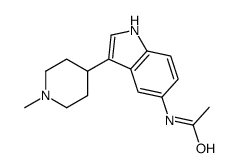 N-[3-(1-methylpiperidin-4-yl)-1H-indol-5-yl]acetamide结构式