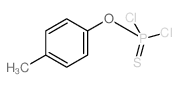 dichloro-(4-methylphenoxy)-sulfanylidene-phosphorane结构式