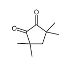 3,3,5,5-tetramethyl-1,2-Cyclopentanedione Structure