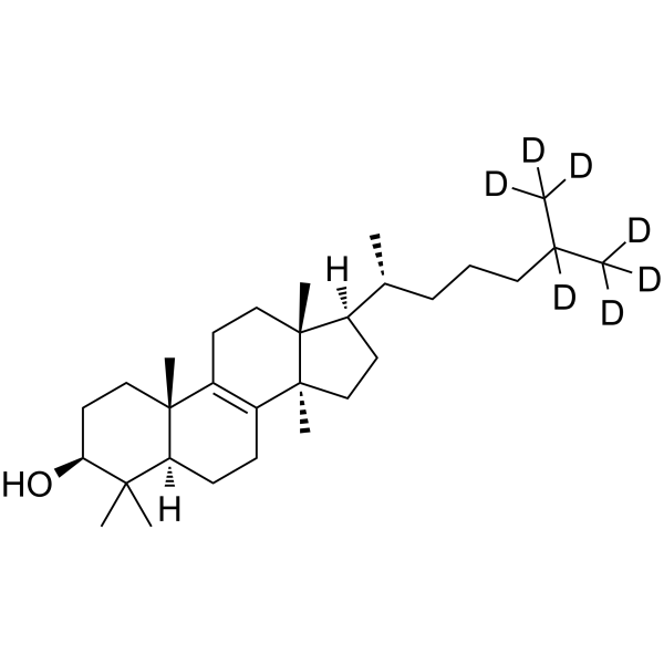 Dihydrolanosterol-d7 Structure