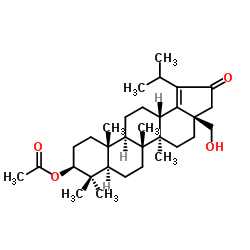 (3β)-28-Hydroxy-21-oxolup-18-en-3-yl acetate结构式