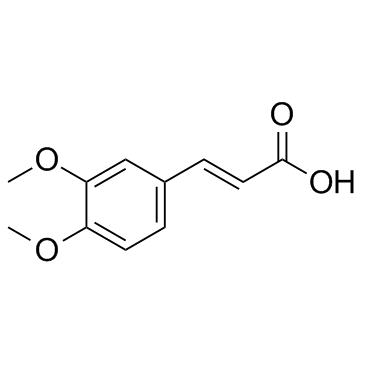 3,4-二甲氧基肉桂酸结构式