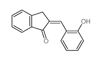 1H-Inden-1-one,2,3-dihydro-2-[(2-hydroxyphenyl)methylene]-结构式