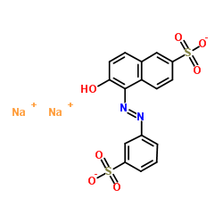 disodium 6-hydroxy-5-[(3-sulphonatophenyl)azo]naphthalene-2-sulphonate Structure