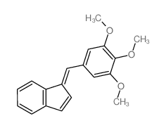 1H-Indene,1-[(3,4,5-trimethoxyphenyl)methylene]-结构式