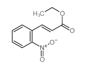 2-Propenoic acid,3-(2-nitrophenyl)-, ethyl ester structure